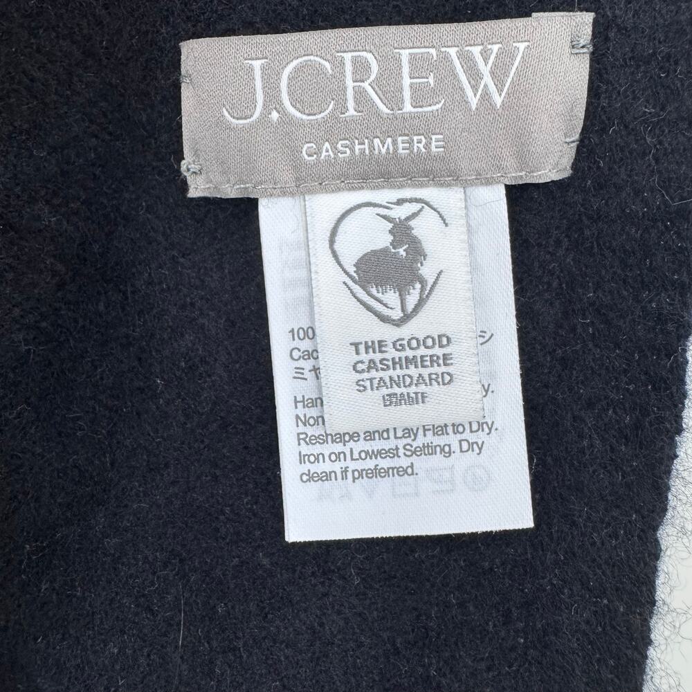 J.Crew Women's Black Oversized Cashemere Wrap NWOT - Picture 8 of 13